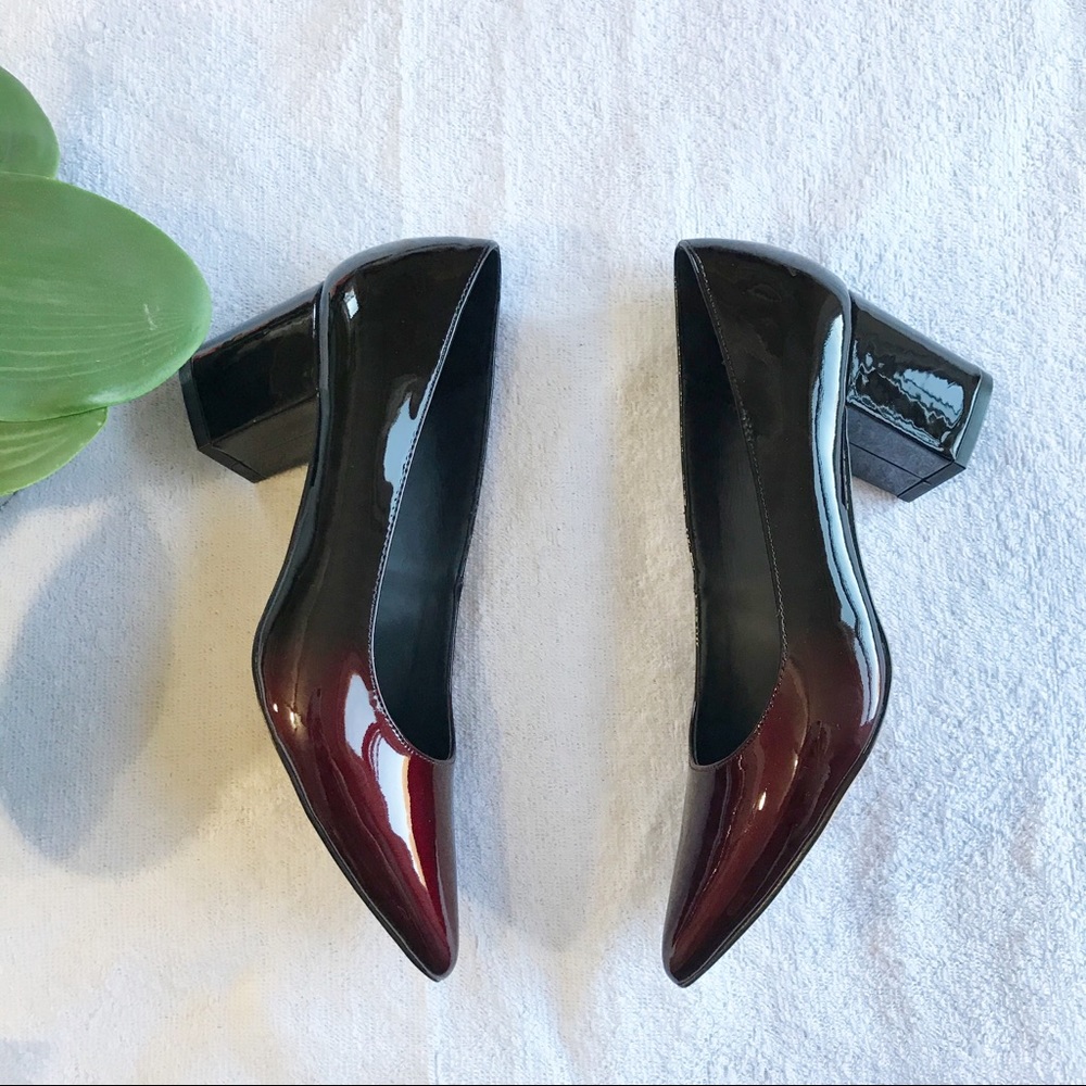 SOLD Brian Atwood Pointed Toe Pumps Heel Ombre - Picture 3 of 6
